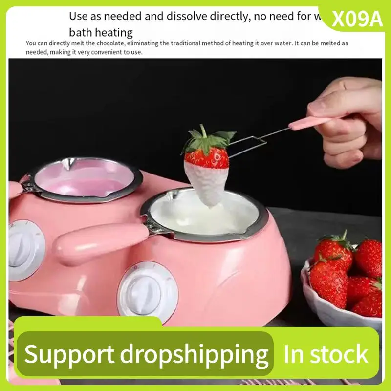 

X09A DIY Kitchen Baking Cake Tools Chocolate Melting Furnace Electric Chocolate Melting Pot Heating Chocolate Pot US Plug