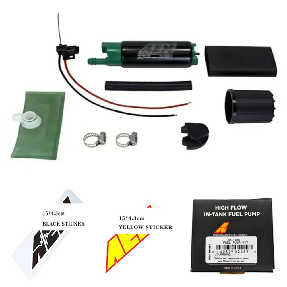 HIGH FLOW IN-TANK FUEL PUMP E85/ COMPATIBLE 340LPH (OFFSET INLET) 50-1200 Performance Electronics Car Accessories