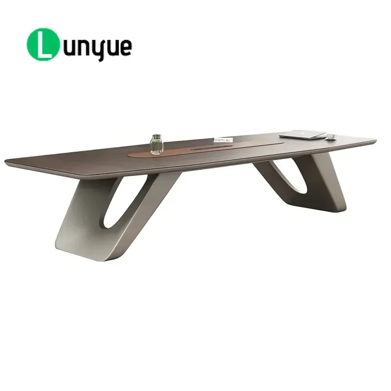 3.6m Modern Conference Table Custom Size Color Logo ODM Office Furniture Meeting Room Desk Large Capacity Professional
