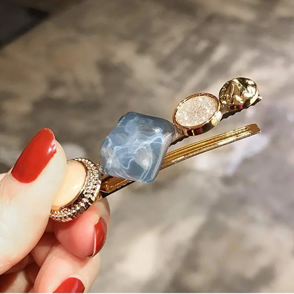 

6pcs Macarons Hair Clips Colorful Women Hairpins Back Head Barrettes For Elegant Daily Wear Chic Hair Accessories