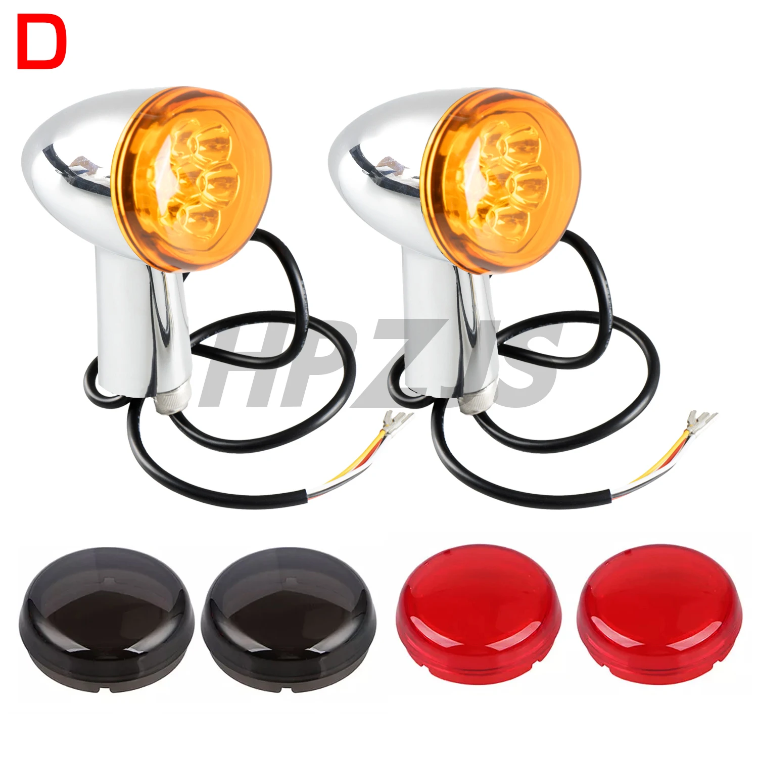 

For Harley Sportster XL 883 XL 1200 Forty Eight 1992-Up LED Motorcycle Rear Turn Signal Indicator Lights
