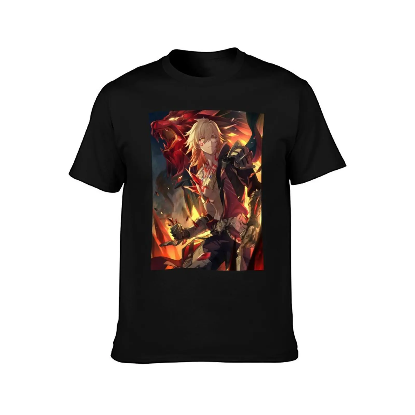 Mydei Honkai Star Rail Light Cone, Flame of Blood, Blaze My Path T-Shirt High Quality Durable T-Shirt