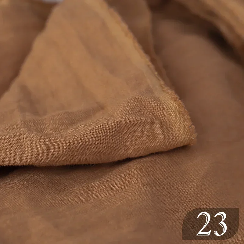 Pure Linen Fabric Stone Frosted Washed Linen Material Clothing for Dresses Cloth By The Meter for Sewing Diy