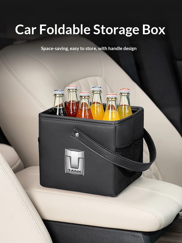 Car Accessories Under 500 - ถุงเก็บของในรถยนต์แบบพับได้ วัสดุหนัง สำหรับใส่ในท้ายรถ สำหรับรถยนต์ Great Wall