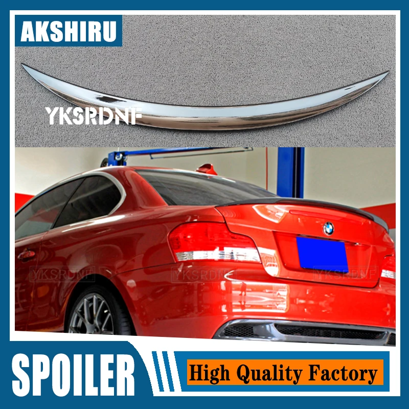 Gloss Black Carbon-Printing ABS Rear Deck Spoiler Car Wing for BMW 1 Series 2-Door Coupe Convertible E82 E88 1M 2006 - 2013