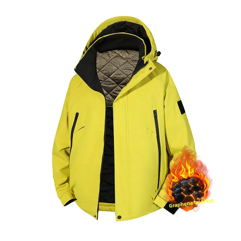 

Winter Men's and Women's Dopamine Jacket, Thickened Warm Hooded Outdoor Windproof and Waterproof Coat