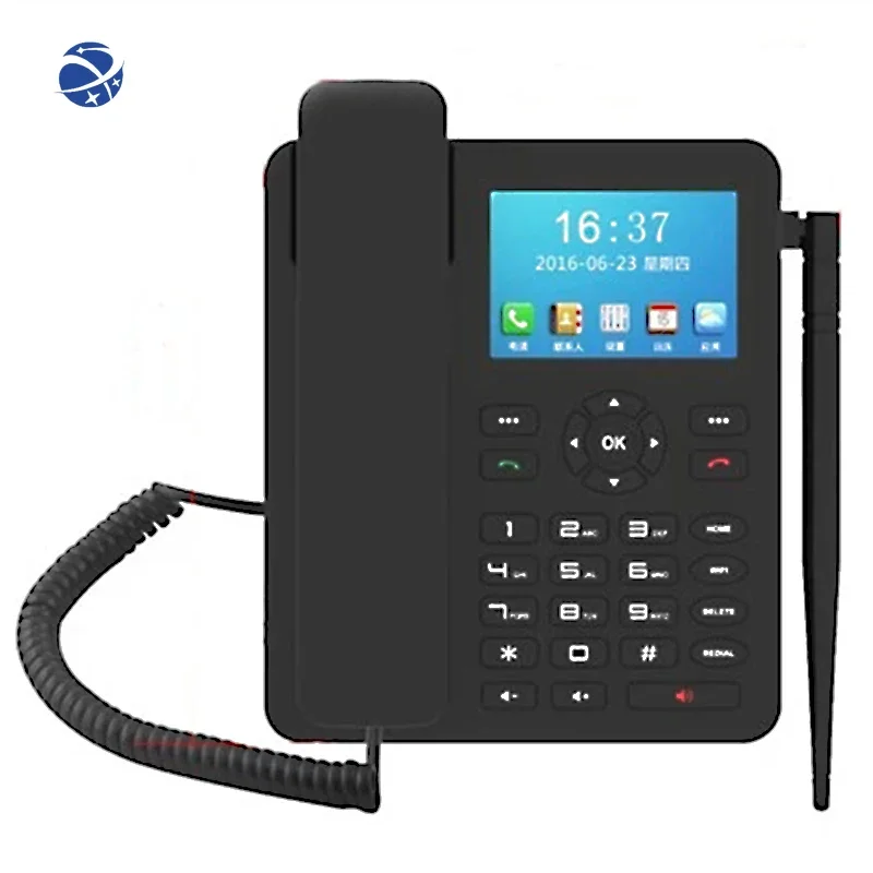 YYHC Hot sale  4G VOLTE cordless telephone With High Quality  Black color Fixed Wireless Desktop Landline home use phone