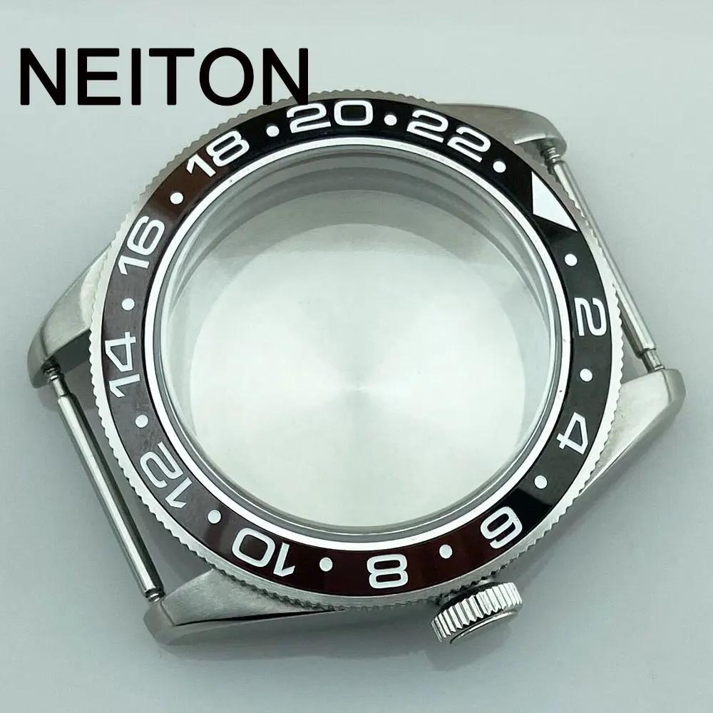 NEITON 39mm sapphire watch case NH35 NH36 watch strap width 20mm