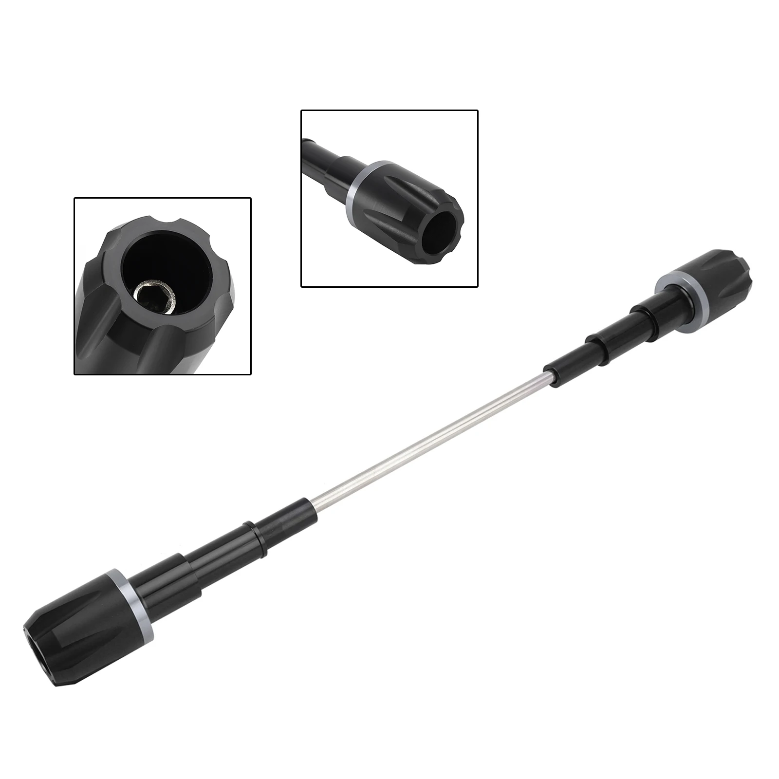 Protezione cursori telaio anti-crash CNC oro per Du Scrambler 400/800 2017 2018 2019 2020 Nero