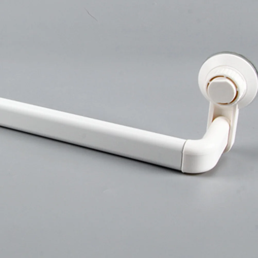 

Vacuum Cup Towel Rack White Premium Material Strong Adsorption Towel Hanger Bathroom Kitchen Easy Wall Mount