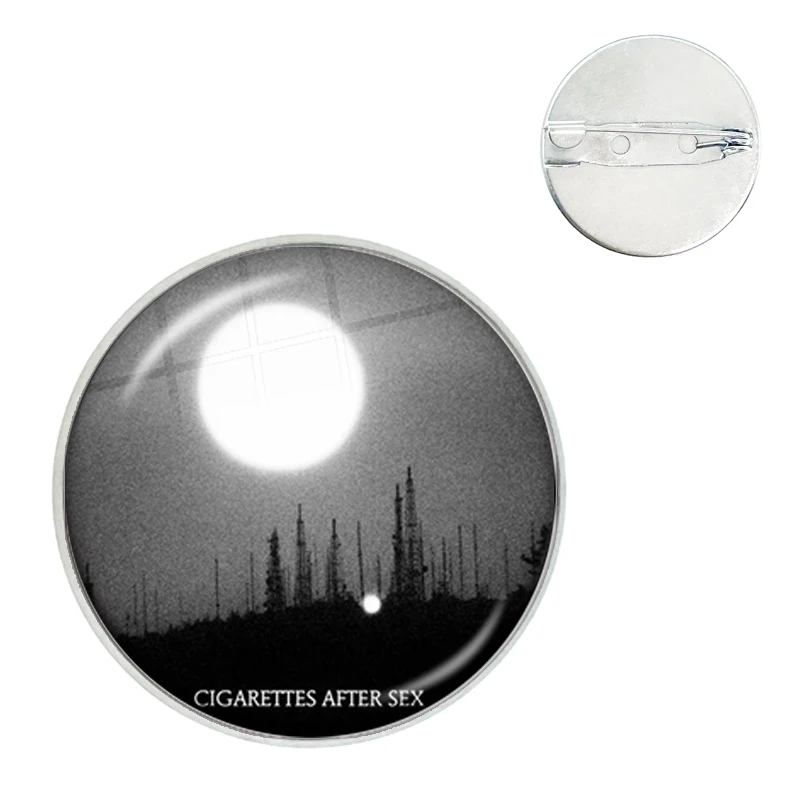 Cigarettes After Sex It's Affection Always Your Lips My Lips Glass Dome Brooches Shirt Lapel Bag Clothes Hat Badge Cartoon Pins