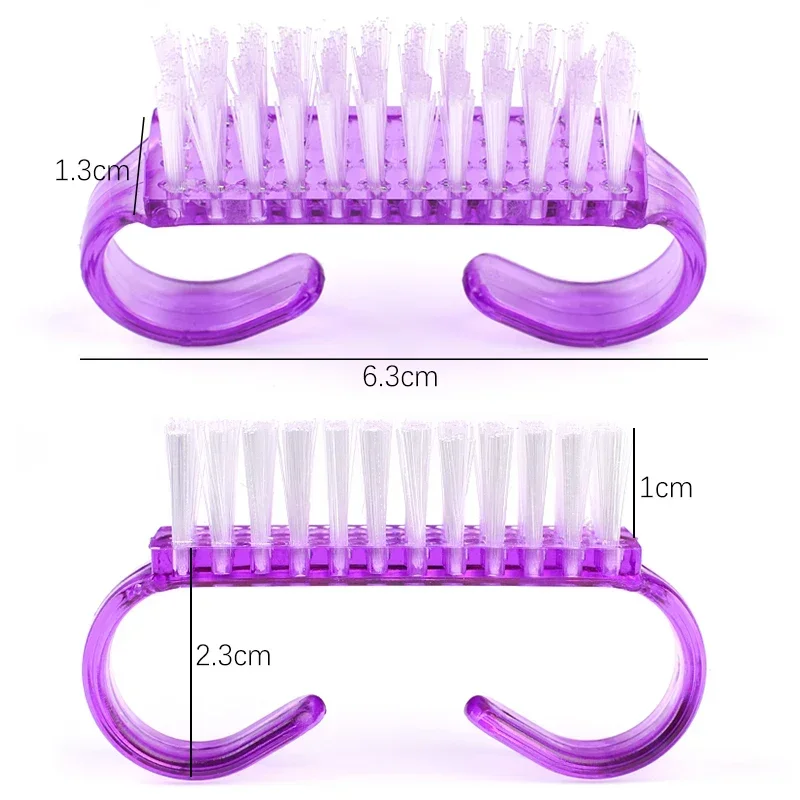 10/5 قطعة فرشاة أظافر بلاستيكية مجموعة فرش التنظيف الناعمة مزيل الغبار UV جل مسمار مسحوق نظافة مسمار الفن مانيكير أدوات