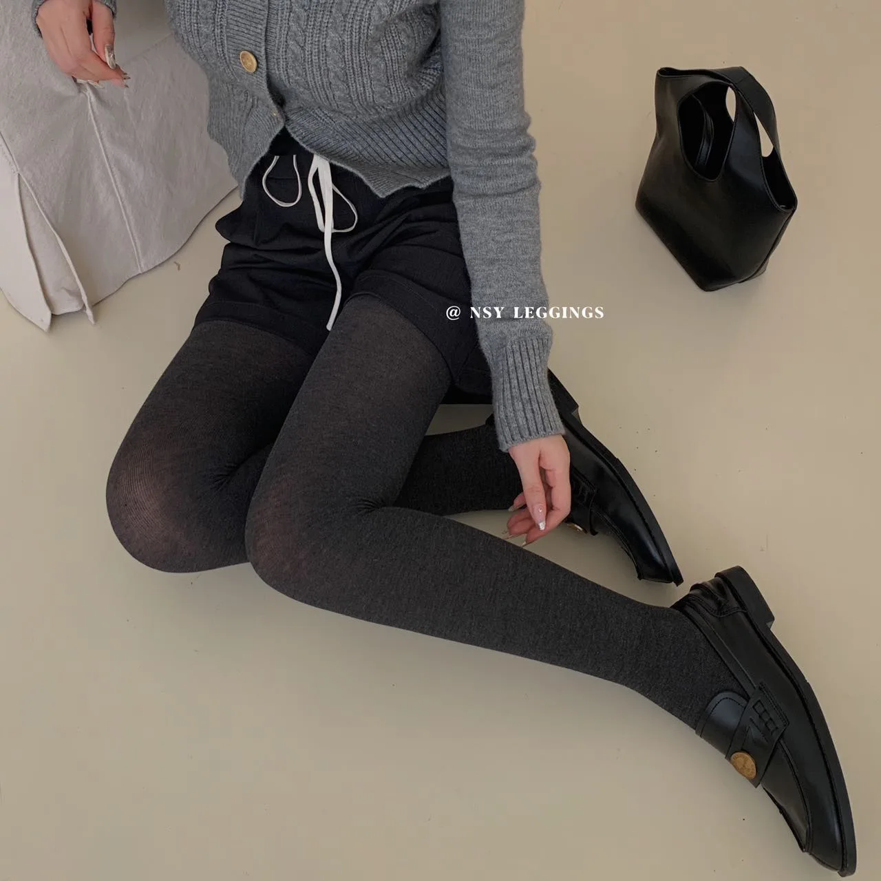 

40-55kg Women Tights Thin Cotton Vertical Leg Socks Autumn Gray Popular Winter Plus Velvet Hip Pantyhose Outside Leggings