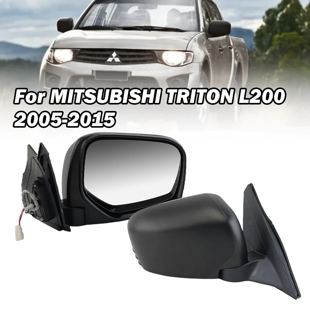 

3 Pins Rearview mirror Assembly For Mitsubishi Triton L200 2005-2015 Front Kit Electric Adjust RHD Replacements Car Accessories