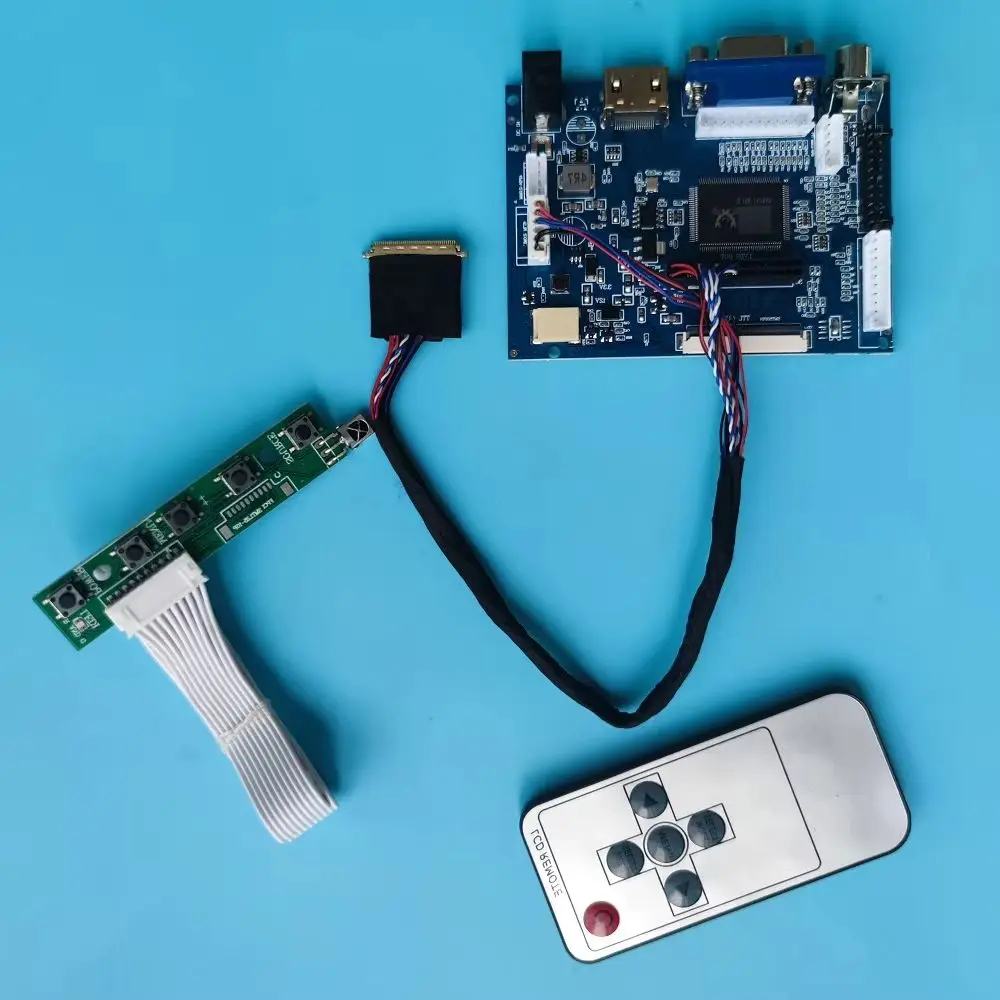 kit Work for N140BGE 1366x768 Controller Board panel driver Screen remote display moitor 40pin  HDMI LCD 2AV VGA AV LED