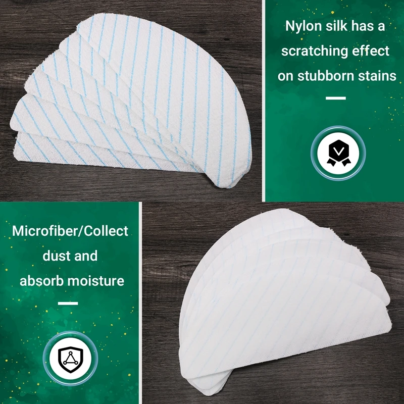 60 Pack Disposable Mop ผ้าสําหรับ Ecovacs Deebot Ozmo T8 AIVI T9 AIVI หุ่นยนต์เครื่องดูดฝุ่น