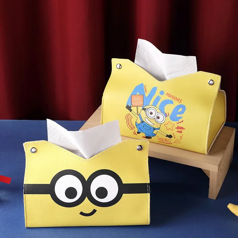 

Minionsed Cute Cartoon Tissue Box Hot Sale Paper Holder Creative Storage for Dining Room Living Room & Bathroom