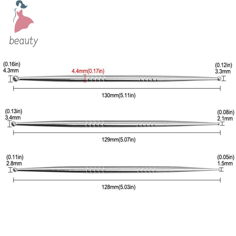 Pluma de acupuntura Manual de acero inoxidable, herramienta de masaje de tejido profundo, herramienta de terapia de alivio del dolor de punto gatillo para relajación corporal