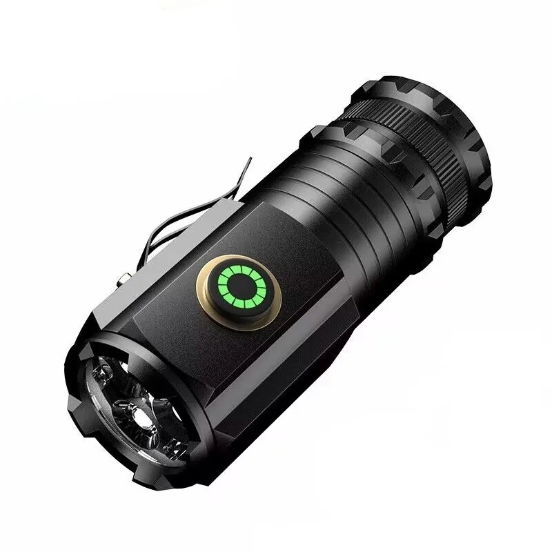 Mini LED Flashlight: Super Bright, Rechargeable, Multifunctional Hat Clip Light, Aluminum Alloy, Waterproof, Emergency Use