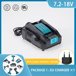 For Makita Power Tool Rechargeable Charger 3A Fast Charging Current 18V Li-ion Battery Converter Replacement EU/US/UK Plug