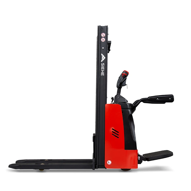 Stacker pedal palet muat sendiri