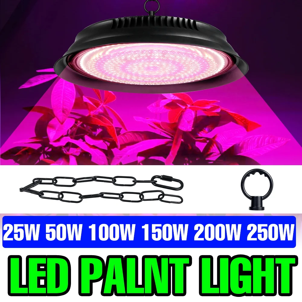 

250W LED Grow Light Full Spectrum Plant Fill Lamp Greenhouse Tent Hydroponics Flower Fruit Vegetables Seeds Cultivation Lighting