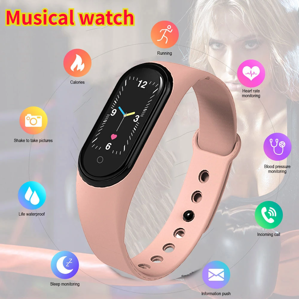 Women's music watch 2022 Sell well digital smartwatch Fitness Tracker Waterproof HD Colour screen New Bluetooth call Wristwatch