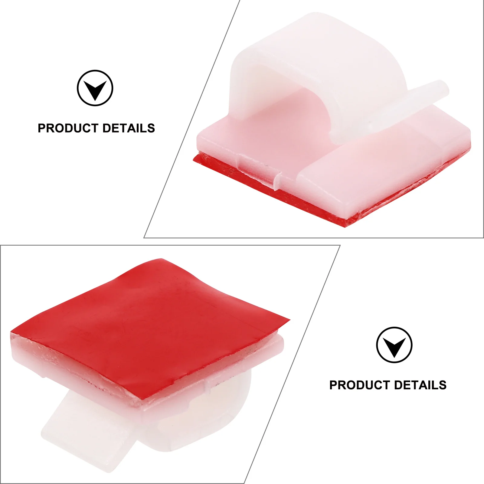 

20Pcs Self-Adhesive Cable Clips Data Line Cord Organizer for Desktop Wire Management Clip Compact Cable Holder Easy to Stick No