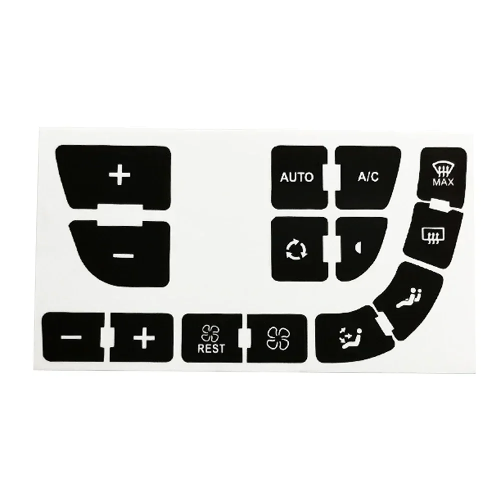 Set Of  High Grade Vinyl  Stickers To Repair The Clima-Buttons For C4 For Grand For Picasso Black Parts Accessories