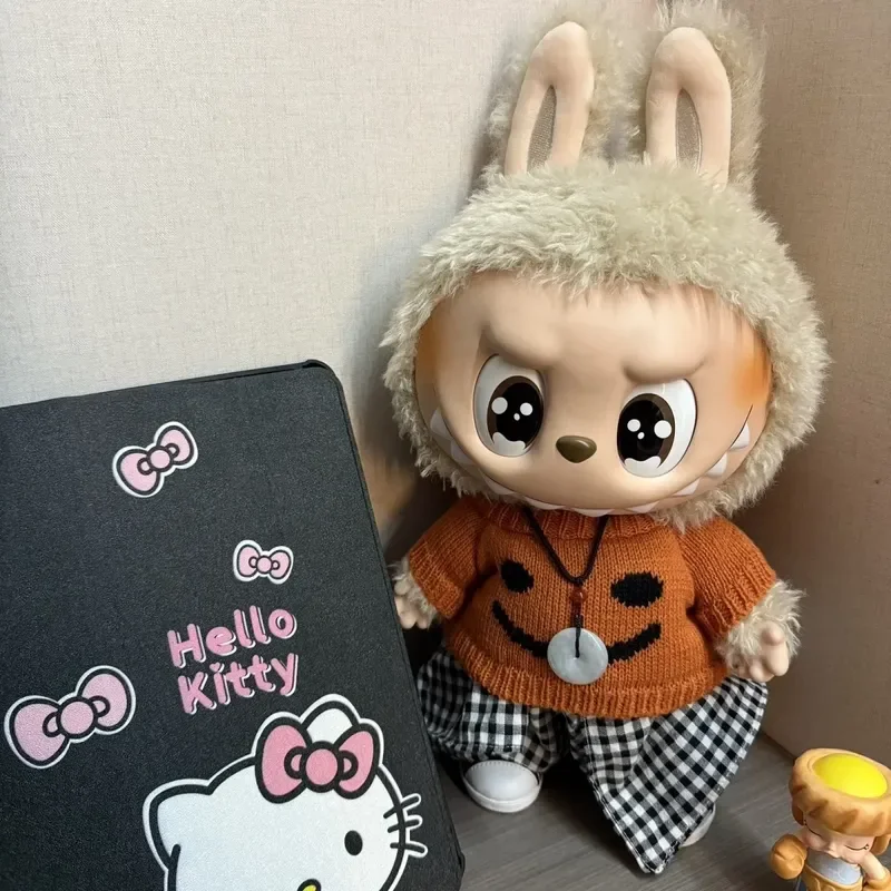 

Labubu 38cm Ragdoll Doll Sweater Fashionable Skirt Hem Baby Clothes Vinyl Plush Toy Accessories Fashionable Clothing Set No Doll