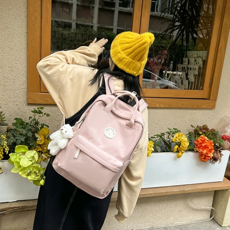 Cool Student Female Fashion Laptop Backpack Cute Women School Bag Lady Bookbag Girl College School Backpack