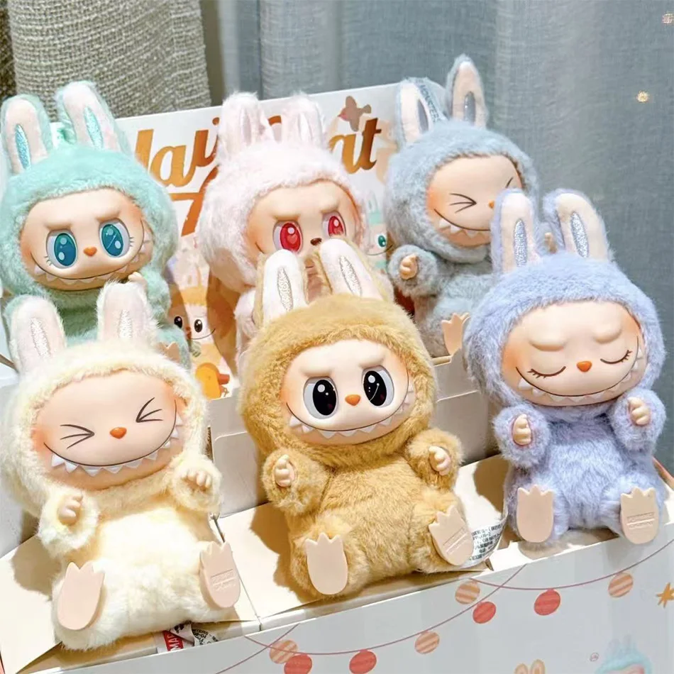 

In Stock Hot Anime Figure Labubu Have A Seat Series PVC Pendant Doll Model Toy Kawaii Monster Replica Keychain Toy Birthday Gift