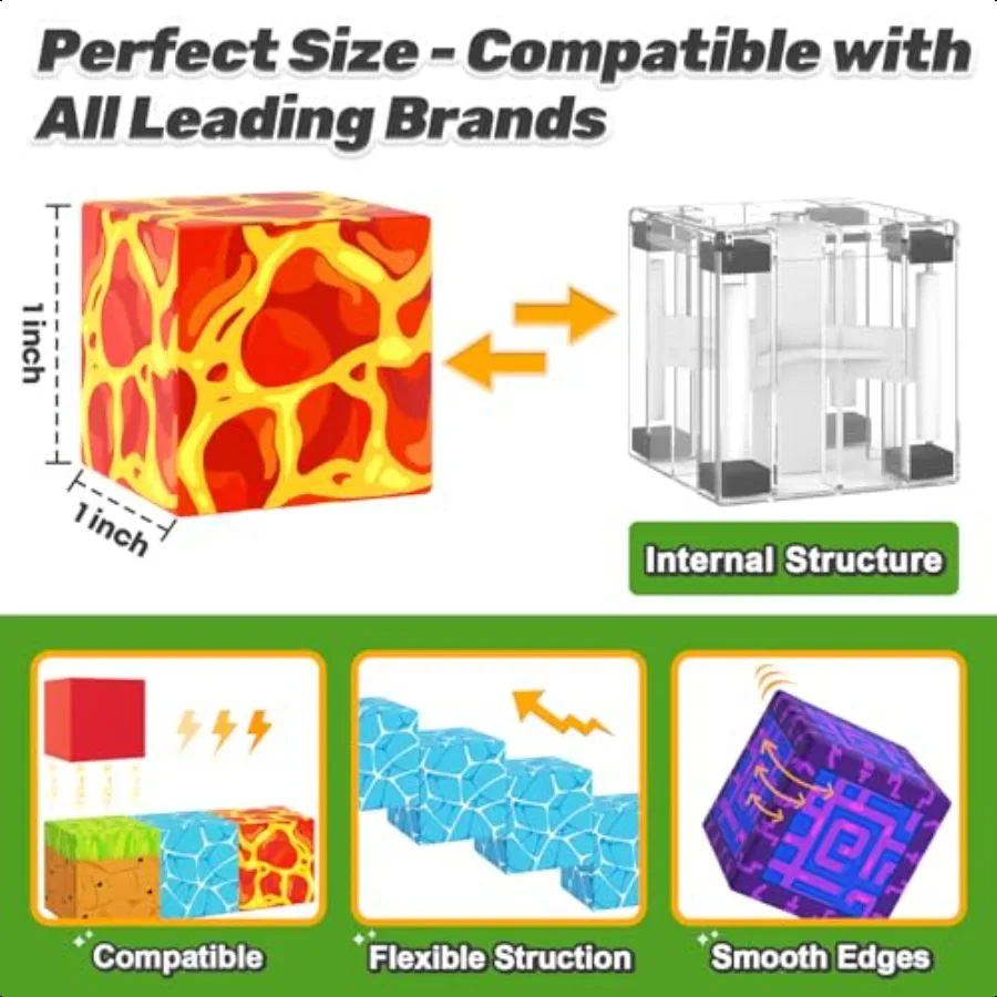 كتل مغناطيسية بناء الألغام المغناطيس العالم ماجيك بوابة مجموعة البلاط المغناطيسي اللبنات طفل لعبة الجذعية اللعب الحسية في الهواء الطلق f
