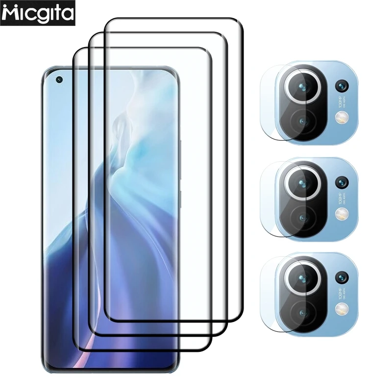 

3D Upgrade Curved Glass For Xiaomi 11 Screen Protector Anti-Scratch For Xiaomi 11 Soft Fiber Lens film