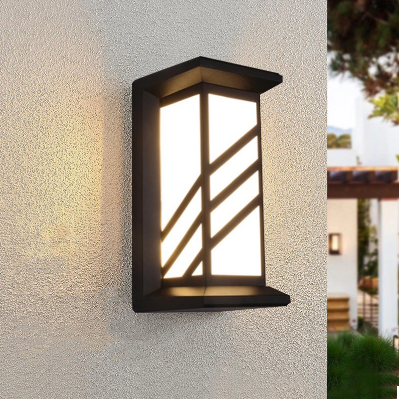 Imagem -03 - Impermeável ao ar Livre Led Lâmpada de Parede Varanda Luz Jardim Grade da Janela Iluminação Exterior Sconce Abs Alumínio Ip65 18w