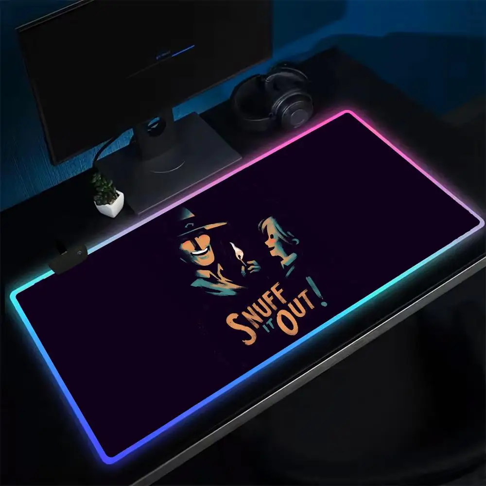 

Firewatch Mouse Pad Anime Gaming Mouse Pad LED Table Pads Backlit Rubber Desktop XXL RGB Desk Mats