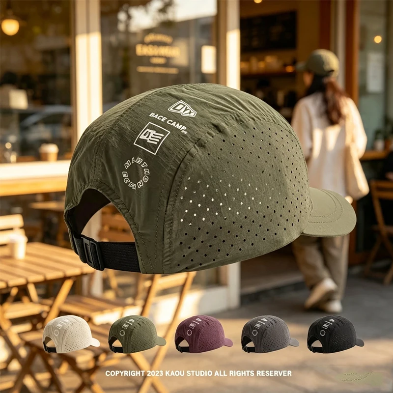 Short ///Brim Quick-Drying Mesh Baseball Cap Breathable Lightweight UV Protection Sunshade for Men Women Couples Outdoor Hiking