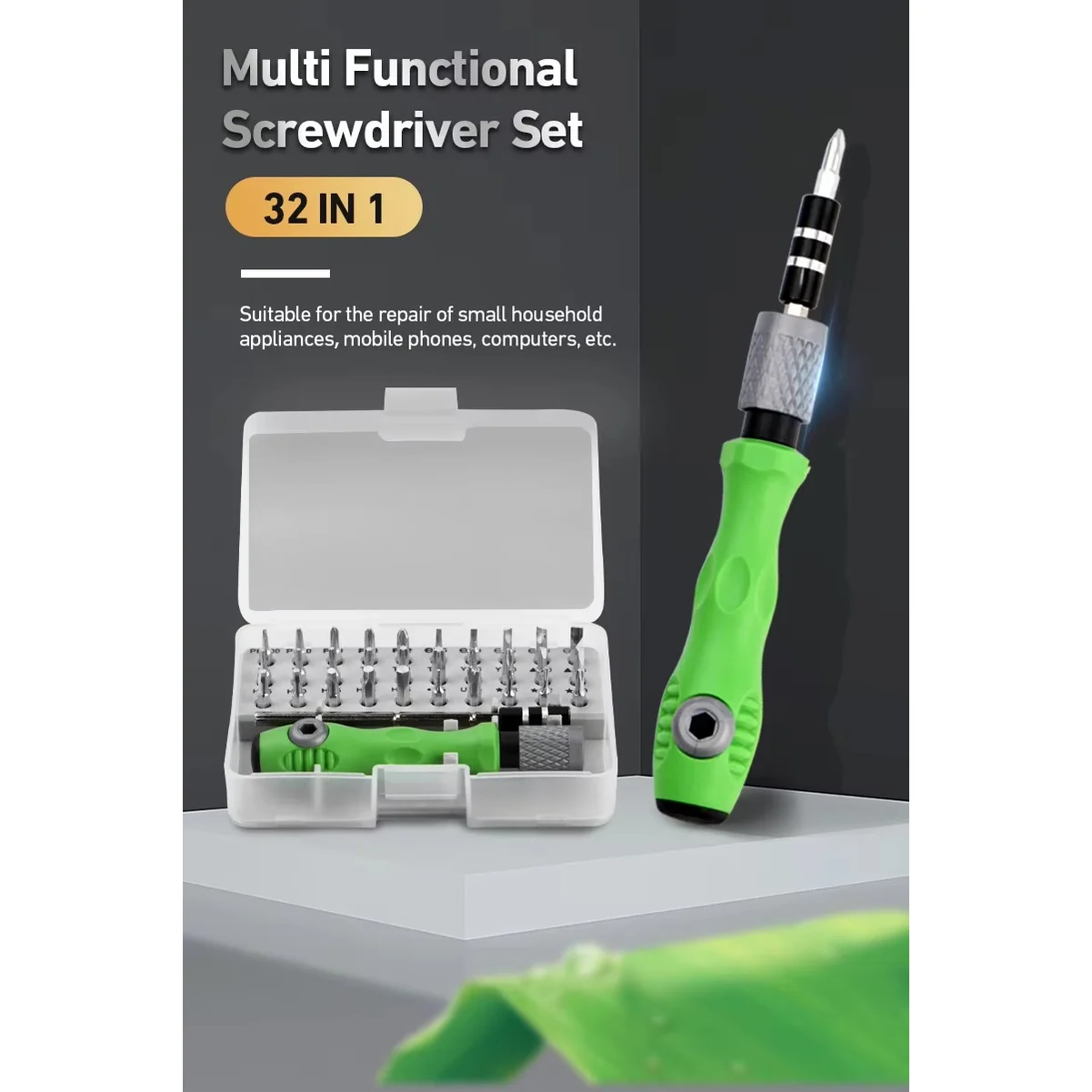 32 in 1 Mini Precision Screwdriver Set with Magnetic Bits Repair Tool Kit for Phone Mobile IPad Camera Maintenance