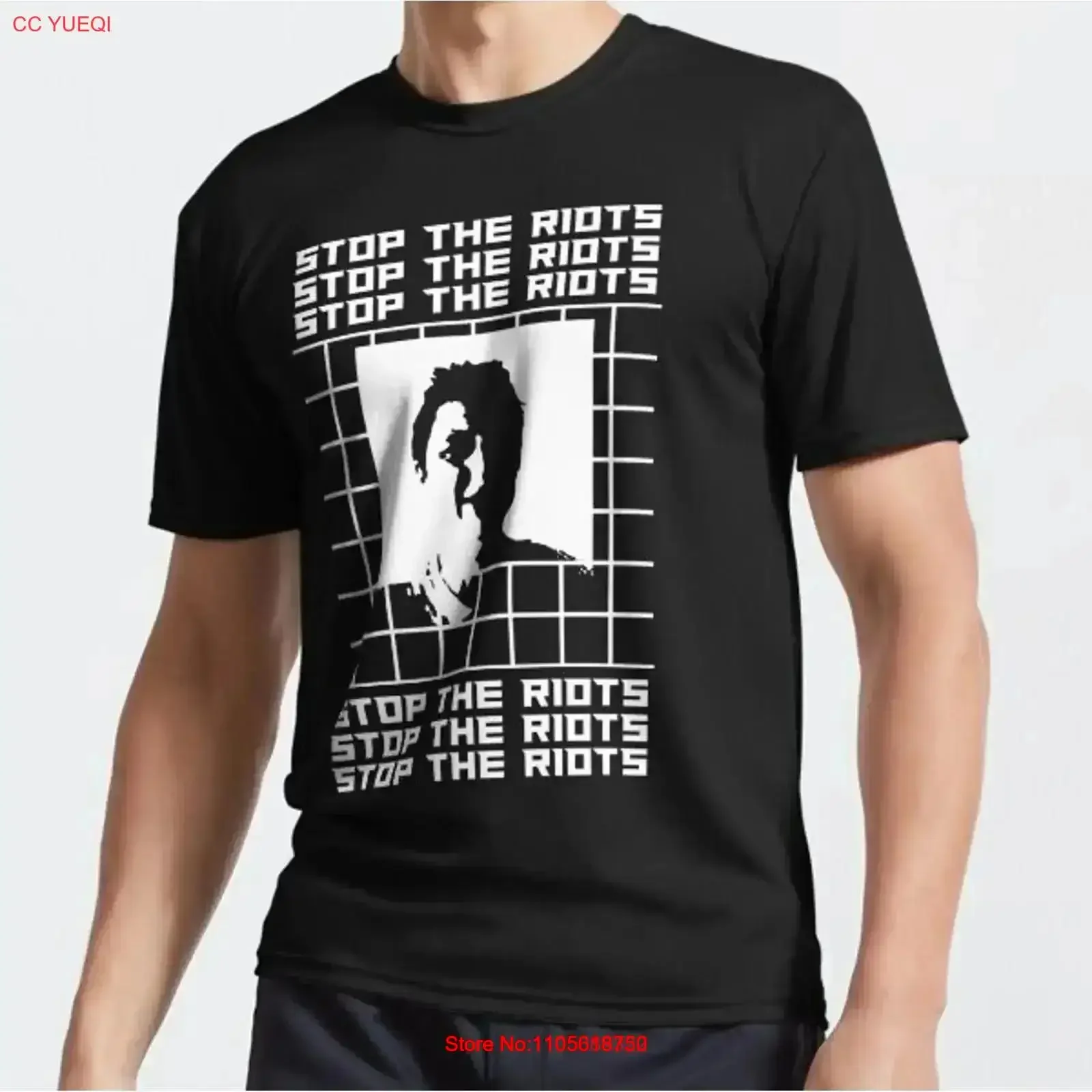 STOP THE RIOTS Daniel Larson Merch Funny Ironic Humor Active T Shirt vintage Washed Versatile homme Top For Everyday Wear