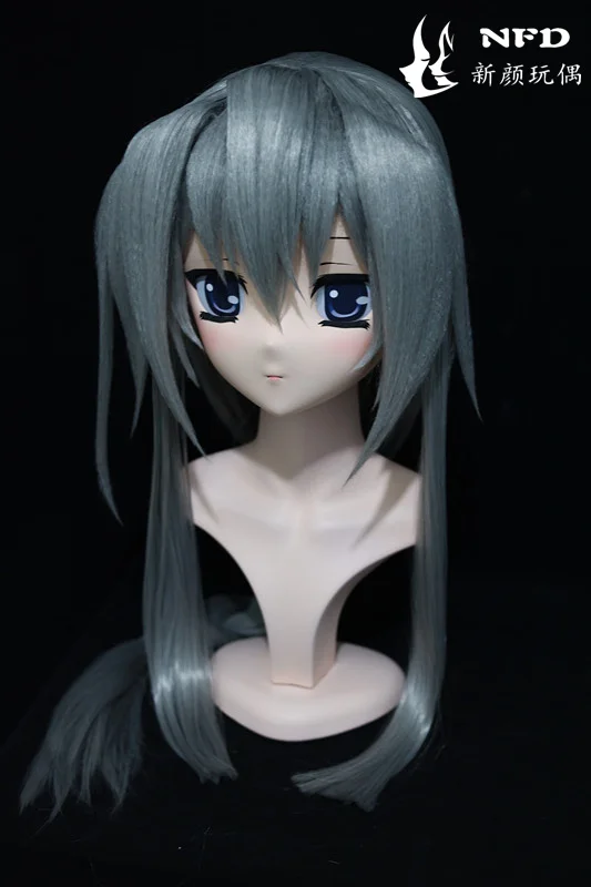 (NFD045)Customize Full Head With Lock Cute Female/Girl Japanese Animego Character Kig Cosplay Kigurumi Mask Crossdress Doll