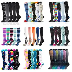 Dropshipping Compression Stockings Varicose Veins Nurses For Men Women 20-30 Mmhg Football Socks Soccer Stockings For Athelete