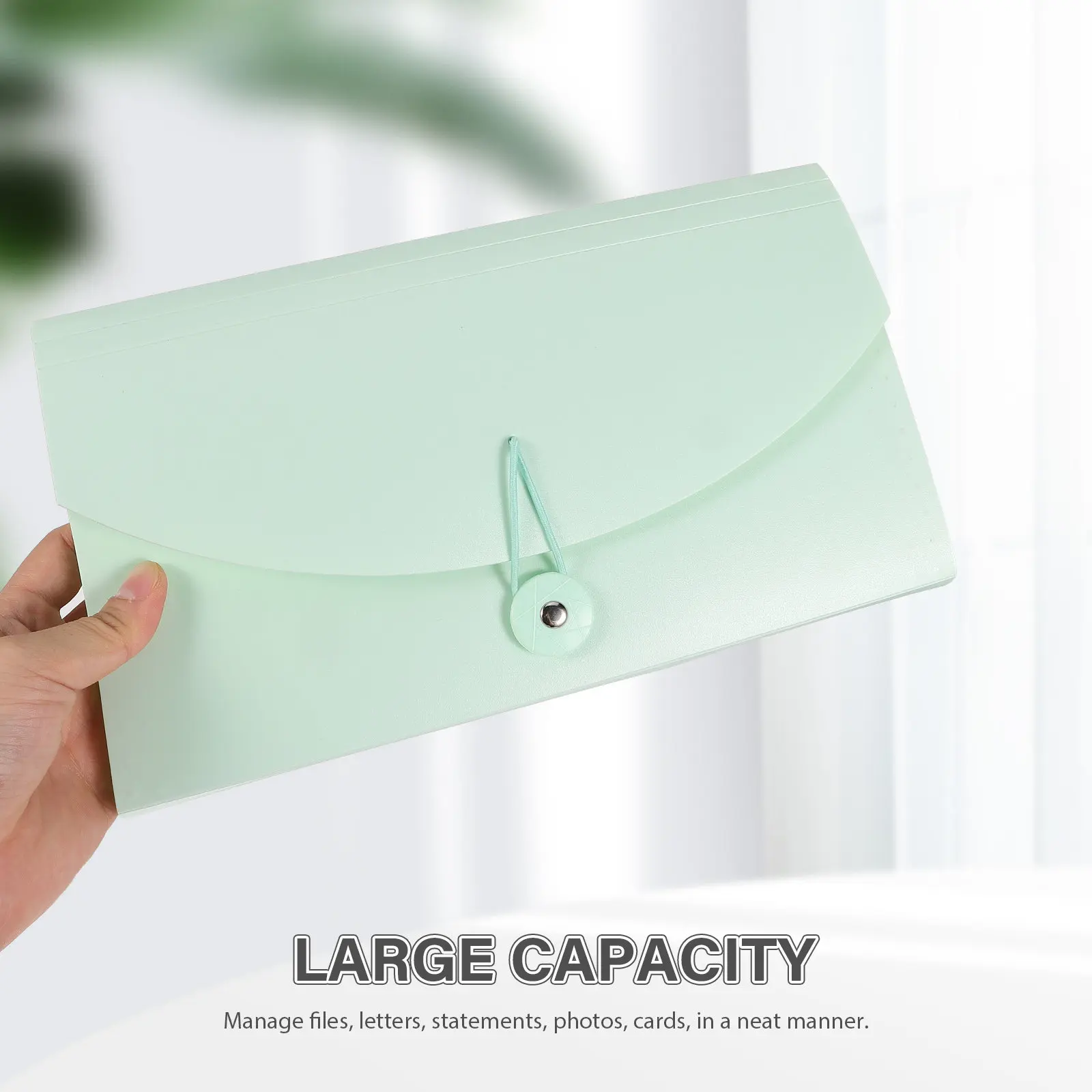 Bills Pouch Receipts Folder Portable Organizer B6 Accordion Stylish Appearance Clear Storage Manage Files Letters Statements