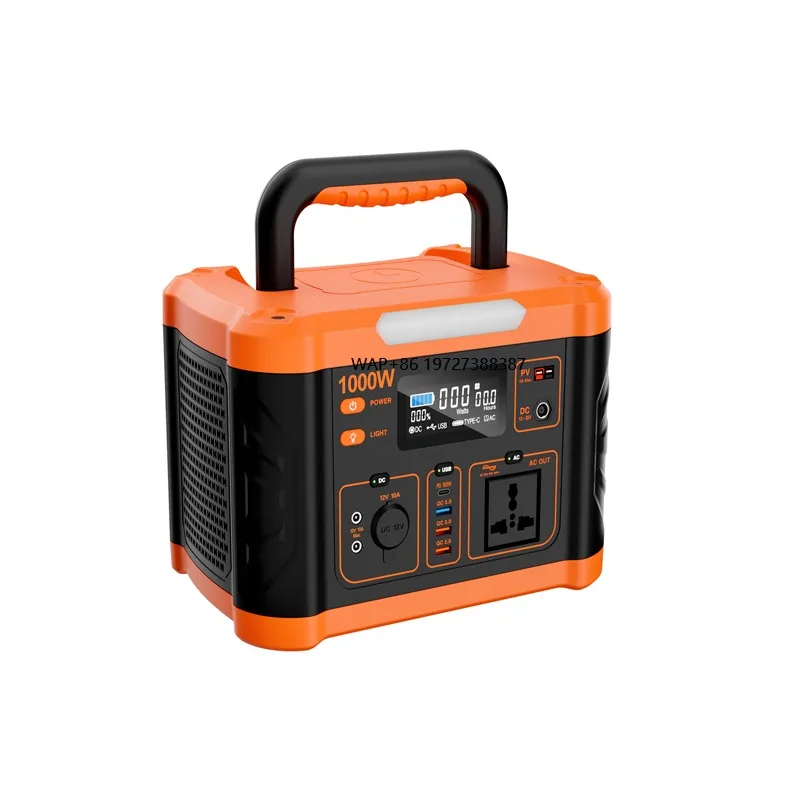 In Stock Lituium Battery Power Supply 500w 1000w 2000w 110v 220v Portable Solar Station for Emergency