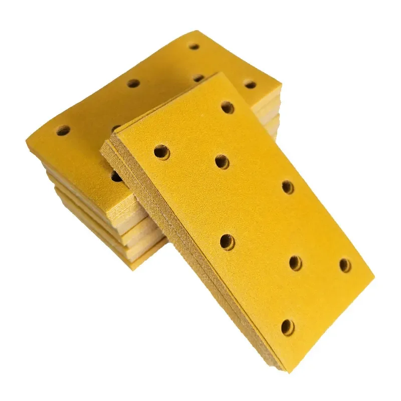 8-Hole Rectangular Dry Grinder Sandpaper 95/180mm Grinding Atomic Ash Putty Flocking Pneumatic Dry Sanding Sandpaper