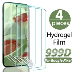 4Pcs Screen Protector Hydrogel Film for Google Pixel 9 8 7 Pro 7A 8A Anti-scratch Soft TPU Film for Google Pixel 9Pro 8Pro 7Pro
