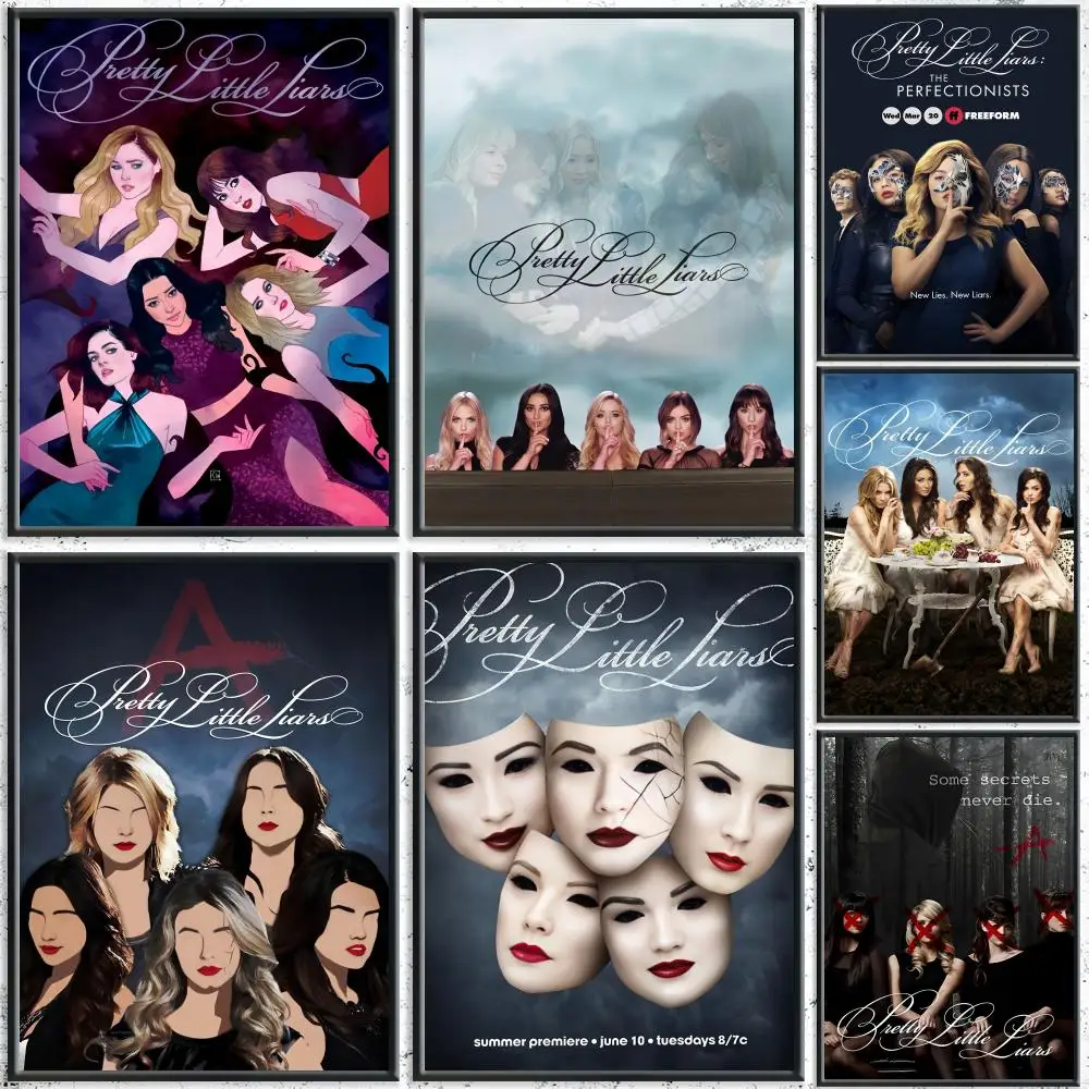Pretty Little Liars Poster HD Arte de parede autoadesiva à prova d'água – Uso em várias cenas, escolha de presente superior