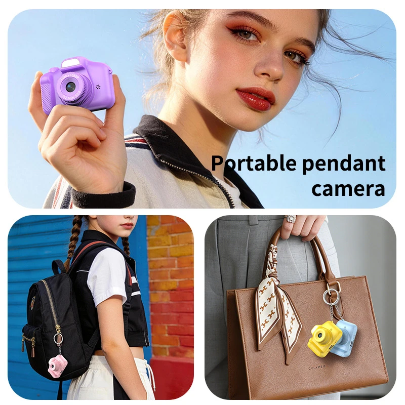 Lenovo Camera Keychain High-Resolution Photos Videos Perfect for Students to Carry Around Create Vlogs with Image Stabilization