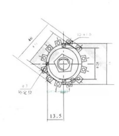 Band switch rotary switch KXM-5 4D11W 4 blades 11 positions 4*11