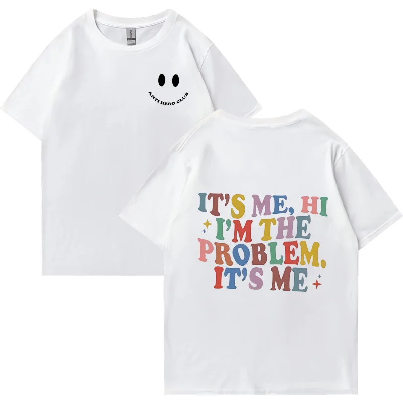 It ' s Me Hi I ' m the Problem T Shirt  Eras Tour 2023 Men Women vintage fashion Tops Short Sleeve Cotton Oversized Unisex Tee