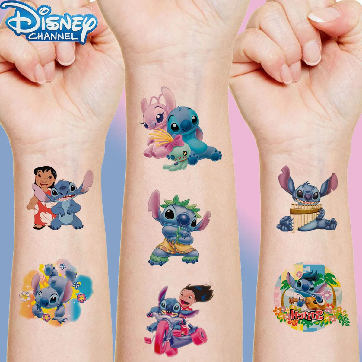 

Disney Movies Lilo & Stitch Tattoo Stickers 8styles Stitch Cute Anime Figures Sticker Decoration Children Partys Supplies Gifts